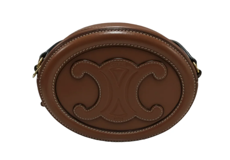 CELINE Cross Body Bag 10I703DPQ 04 Brown Rank A