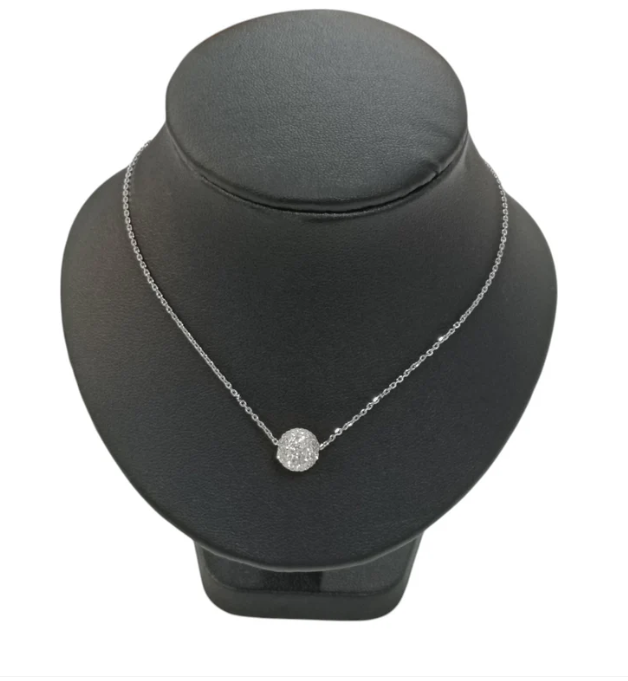 Kate Spade Necklace Silver Crystal Ball