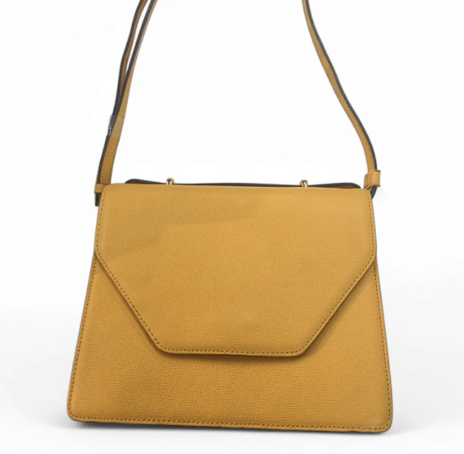 DOUBLE M Shoulder bag Yellow Milano Rank B