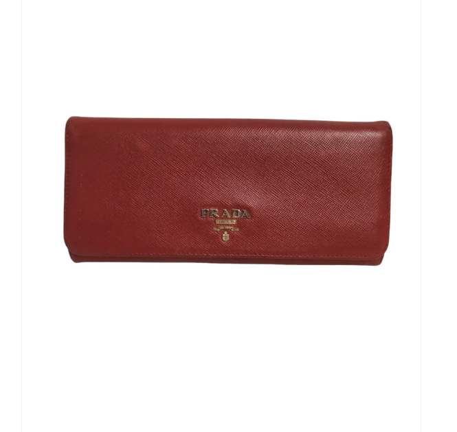 PRADA LONG WALLET 1MH132 RED 164 RANK(BC)