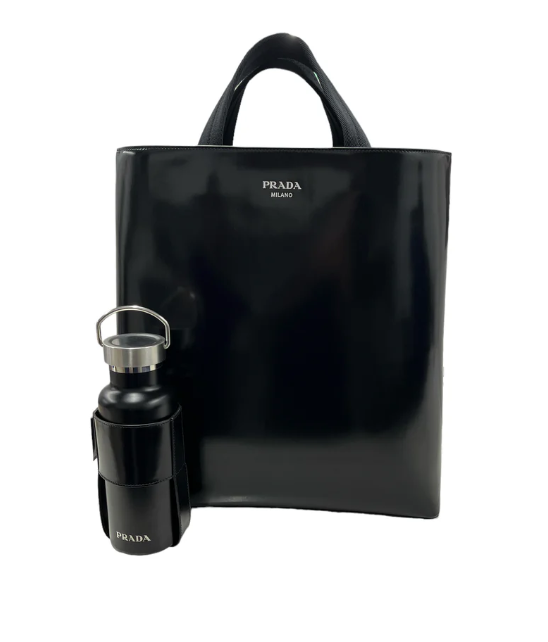 PRADA Tote Bag with water bottle