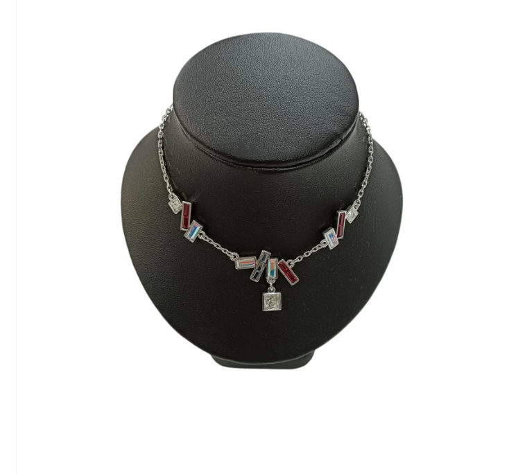 SWAROVSKI Necklace Red And Silver