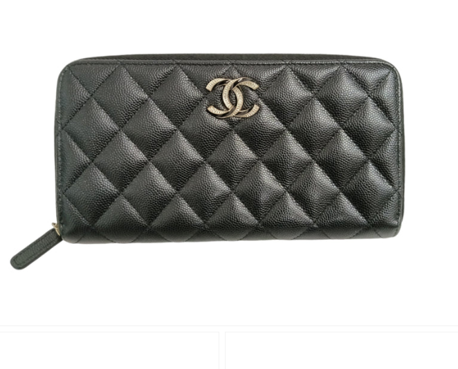 Chanel Long Wallet AP3337 RANK (AB) Black
