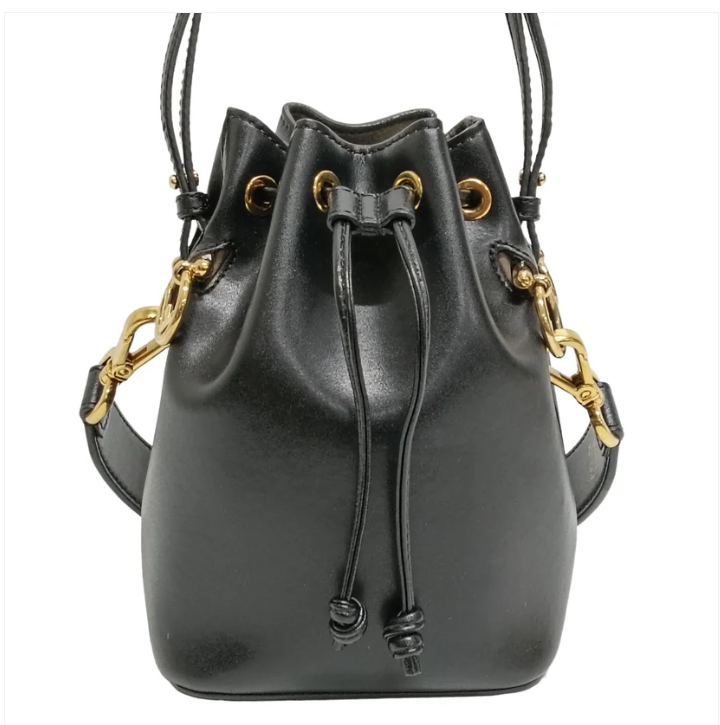 FENDI Shoulder Bag mon Tresor mini 8BS010 Black 189-0059