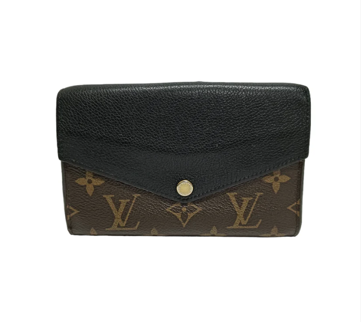 LOUIS VUITTON Wallet Monogram Brown/Black M60990