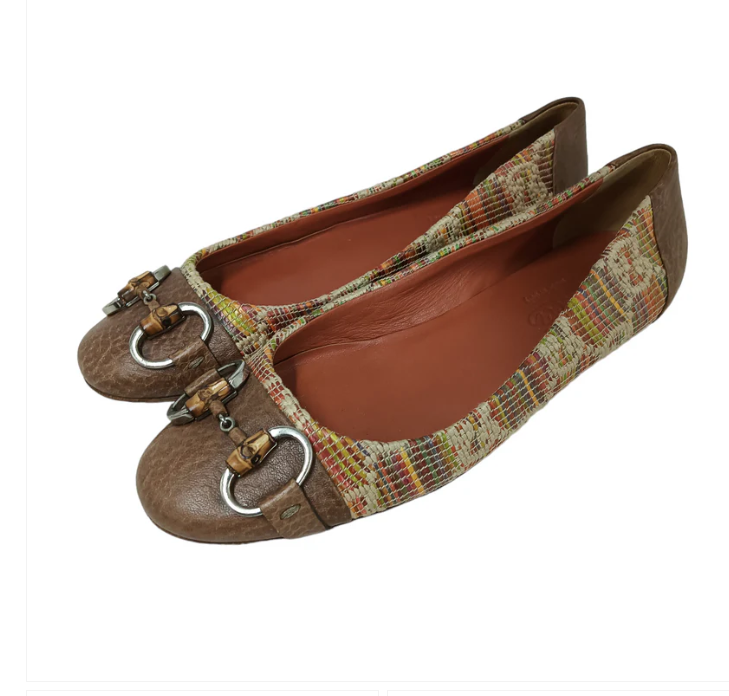 GUCCI Pumps 36 1/2 Lady’s Red 234959 horse bit