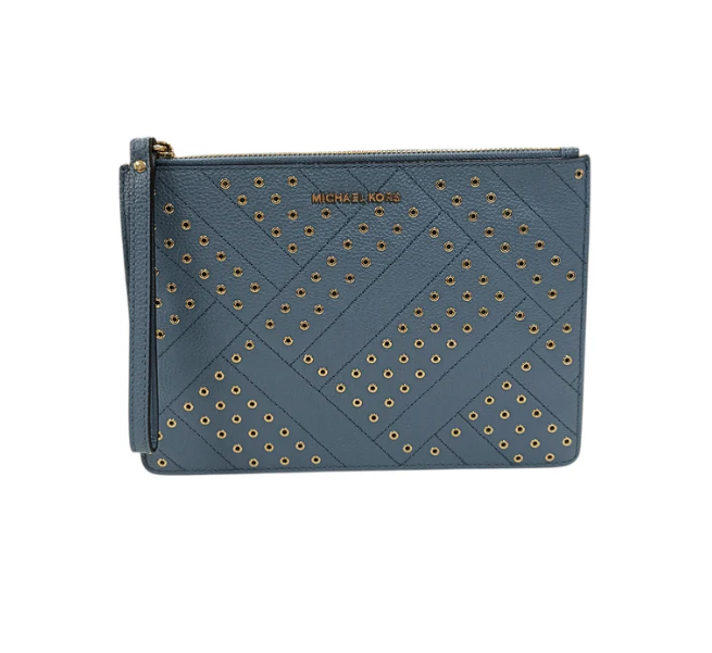 MICHAEL KORS CLUTCH BAG SKY BLUE 35F8GTVW4L