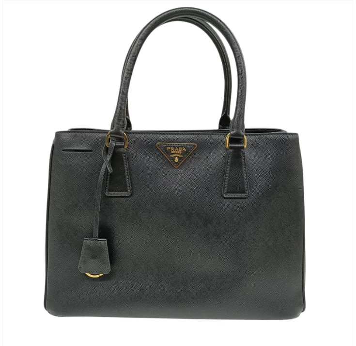 PRADA 2Way Bag SAFFIANO BN1874 Black Hook Damage 31/173 Rank(B)