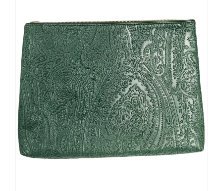 ETRO CLUTCH BAG GREEN 1E579-2145 25-02-16 RANK(B) *DAMAGE