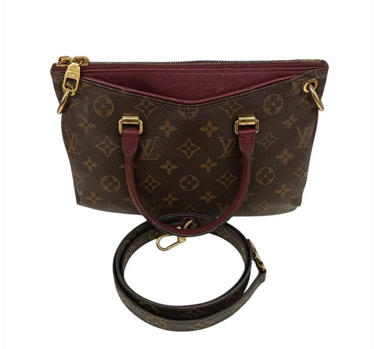 LOUIS VUITTON 2Way Bag M43567 Brown And Purple