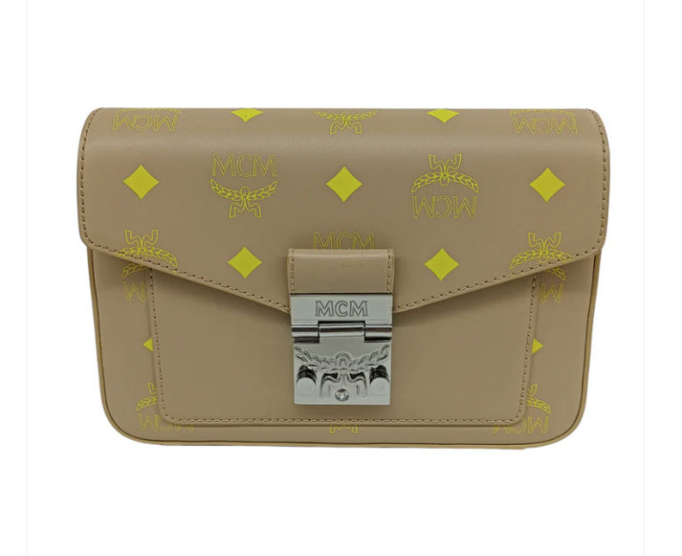 MCM Shoulder Bag MMRBASX05I6001 Rank(AB) Beige/Yello