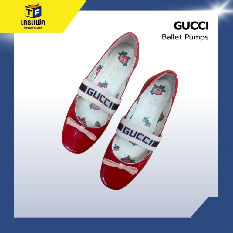 รองเท้าบัลเล่ต์สวยหรูดูดีต้องรองเท้า GUCCI Ballet Pumps