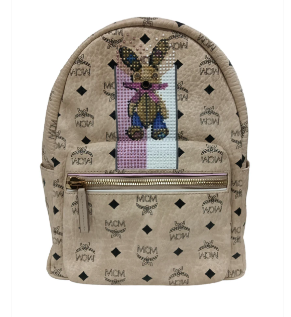 MCM Rucksack Beige 19717 Rabbit MWK8SXL30IG001 (Rank B)