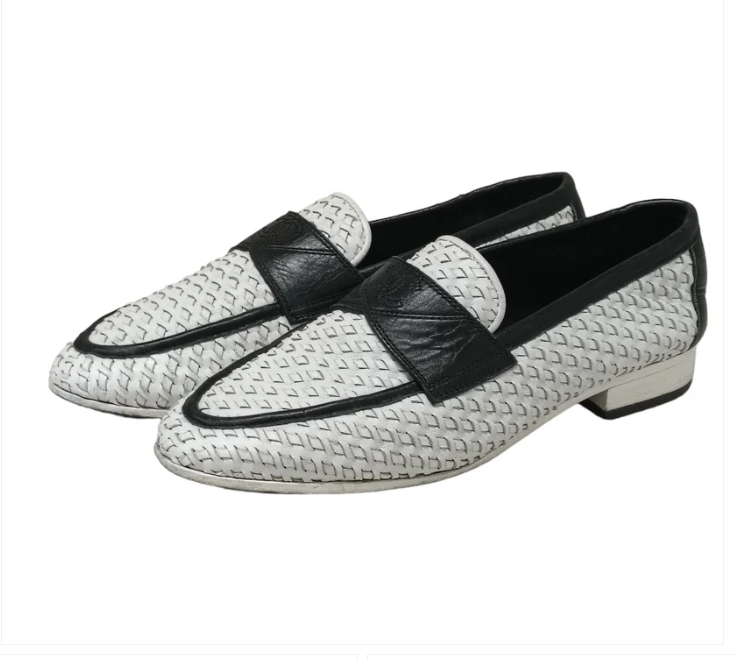 CHANEL Shoes Lady’s White/ Black size 35