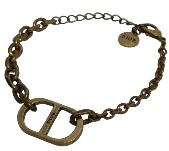 CHRISTIAN DIOR Bracelet Gold Logo
