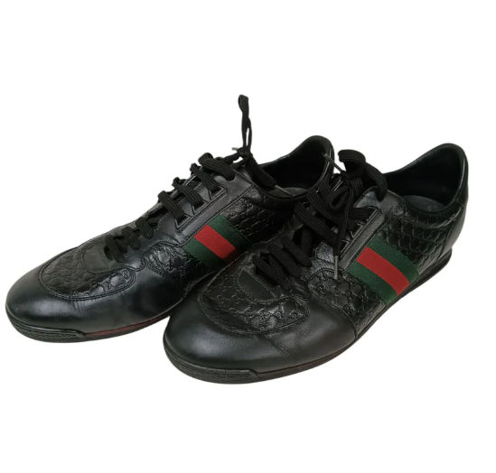 GUCCI Sneaker Size 11 Mens Black 233334 Scratch