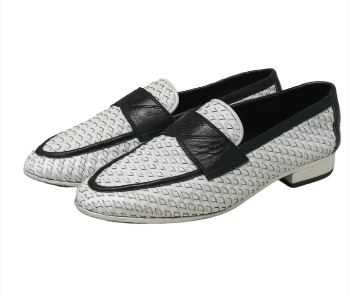 CHANEL Shoes Lady’s White/ Black size 35