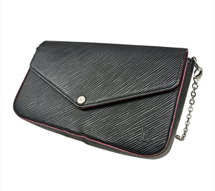 LOUIS VUITTON Shoulder Bag EPI M64579 Black*Scratch*